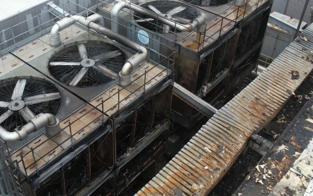 Fire Damage Roof Repair in