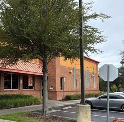 Exterior roofline of a Seminole County quick-service restaurant